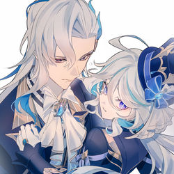 This is a pixiv picture whose title is フリーナとヌヴィレット.