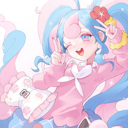 This is a pixiv picture whose title is Fairy Miku.