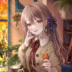 This is a pixiv picture whose title is 秋色.
