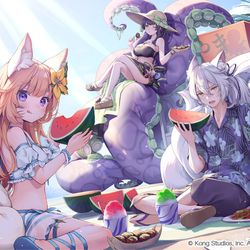 This is a pixiv picture whose title is ガーディアンテイルズ2周年イラスト.