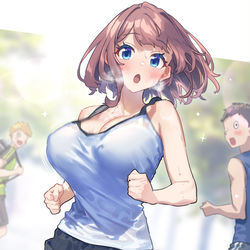 This is a pixiv picture whose title is ランニング一夜ちゃん.
