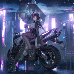 This is a pixiv picture whose title is 卡芙卡.