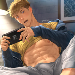 This is a pixiv picture whose title is original character  " Luca".