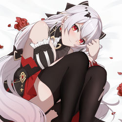 This is a pixiv picture whose title is 月下.