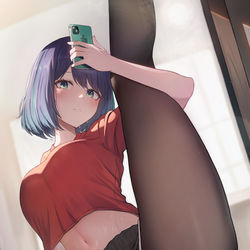 This is a pixiv picture whose title is 黒川あかね.