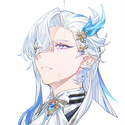 This is a pixiv picture whose title is 【涙】.