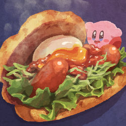This is a pixiv picture whose title is 月見フォカッチャ.