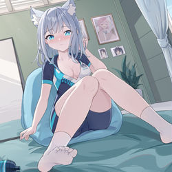 This is a pixiv picture whose title is 白子.