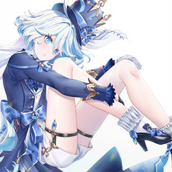 This is a pixiv picture whose title is フリーナ／原神.