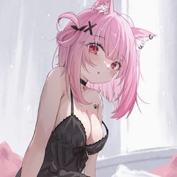 This is a pixiv picture whose title is みけにゃん.