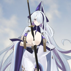 This is a pixiv picture whose title is 雲仙.