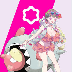This is a pixiv picture whose title is メガヤドラン風衣装りんご.