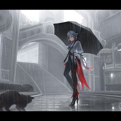 This is a pixiv picture whose title is 召使.