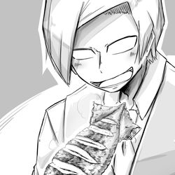 This is a pixiv picture whose title is イカ焼き.