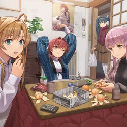 This is a pixiv picture whose title is Kotatsu.