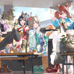 This is a pixiv picture whose title is 俺の爱马が！.