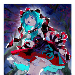 This is a pixiv picture whose title is 厄神様.
