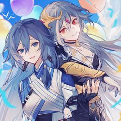 This is a pixiv picture whose title is 一部分符识.