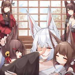This is a pixiv picture whose title is もふもふ~.