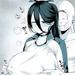 This is a pixiv picture whose title is ハスミの乳首をカリカリしたい.