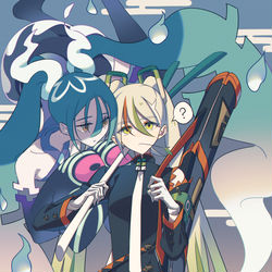 This is a pixiv picture whose title is ゴーストとかくとう.