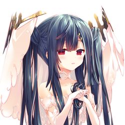 This is a pixiv picture whose title is 花嫁トリカブトさん.