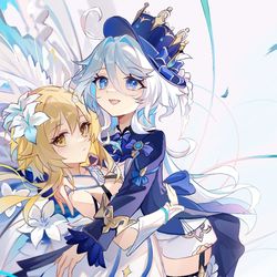 This is a pixiv picture whose title is 抱芙芙.