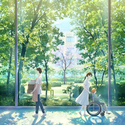 This is a pixiv picture whose title is あなたが眠るまでの物語.