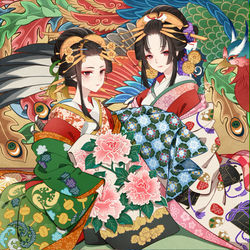 This is a pixiv picture whose title is 絢爛.