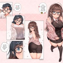 This is a pixiv picture whose title is TSF - Glasses.