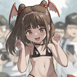 This is a pixiv picture whose title is 近所のハロウィンイベントで撮影されてしまう道場主の娘.