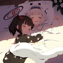 This is a pixiv picture whose title is Rio & Himari.