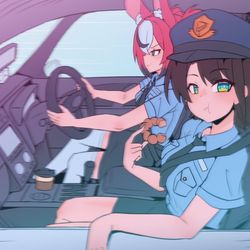 This is a pixiv picture whose title is holoctober day 7 🚑🎲.