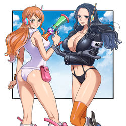 This is a pixiv picture whose title is ナミロビ.