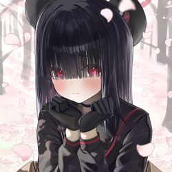 This is a pixiv picture whose title is 「拾って下さい」　５１日目.