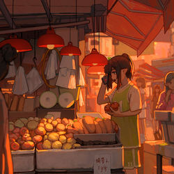 This is a pixiv picture whose title is 平凡的一天-小云兮逛街.