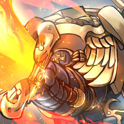 This is a pixiv picture whose title is Roboute Guilliman.