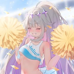 This is a pixiv picture whose title is Cheerleader Bijou.
