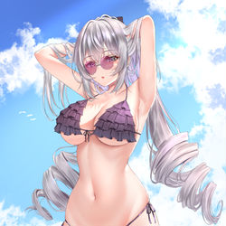 This is a pixiv picture whose title is 水着ブローニャ.
