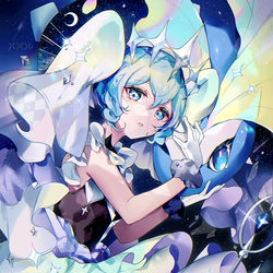 This is a pixiv picture whose title is Rock type miku.