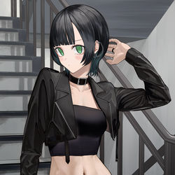 This is a pixiv picture whose title is カッコ可愛い同僚の裏の顔.