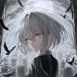 This is a pixiv picture whose title is わたしが見えるの?.