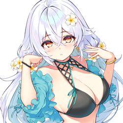 This is a pixiv picture whose title is 水着ラプアさん.