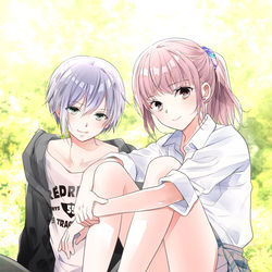 This is a pixiv picture whose title is 年下彼氏いちゃ絵まとめ②.