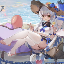 This is a pixiv picture whose title is 【稿件展示】海边的清甜.