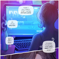 This is a pixiv picture whose title is Prydur's Gate #1.