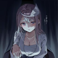 This is a pixiv picture whose title is 隣のクラスのお化け屋敷が全然怖くない.