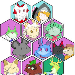 This is a pixiv picture whose title is モフモフキングダム.