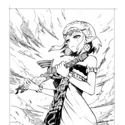 This is a pixiv picture whose title is ゼルダ姫.
