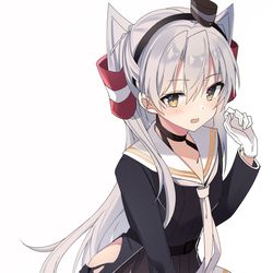 This is a pixiv picture whose title is 中破天津風.